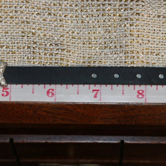 Black Silicone Rubber Slide Charm Bracelet Triple X - Picture 4 of 5